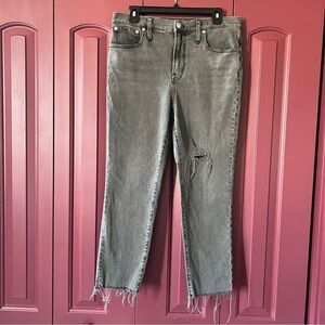 Madewell Women's Size 30p The Perfect Vintage Jeans Cosner Wash Knee Rip Edition